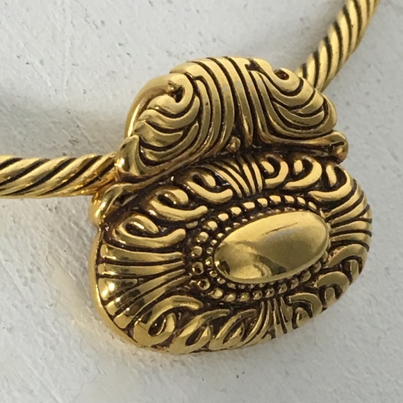 Vintage Premier Designs Choker Gold Tone Necklace - Picture 6 of 11